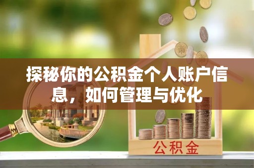 竹溪探秘你的公积金个人账户信息，如何管理与优化