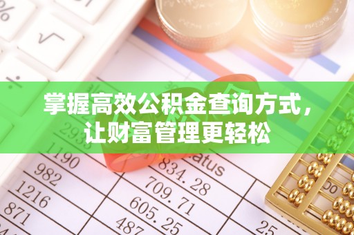 竹溪掌握高效公积金查询方式，让财富管理更轻松