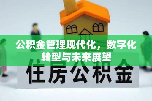 竹溪公积金管理现代化，数字化转型与未来展望