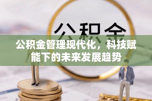 竹溪公积金管理现代化，科技赋能下的未来发展趋势